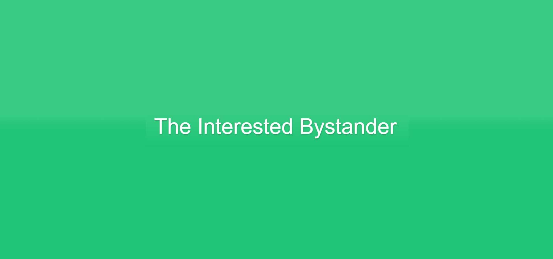 The Interested Bystander logo