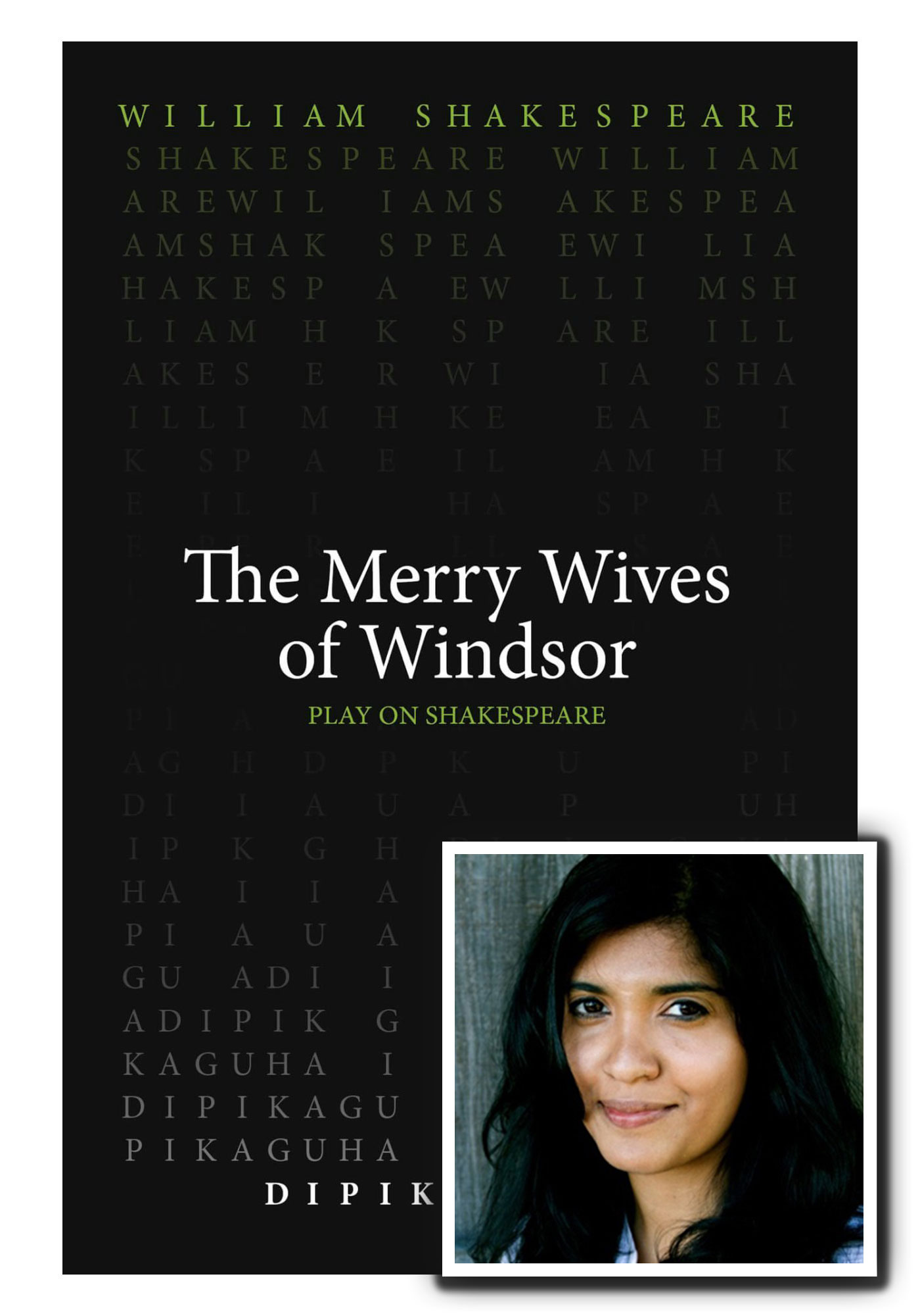 Merry Wives of Windsor publication cover by ACMRS Press with the author's image added in the corner collage-style